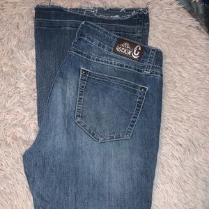Open heel jeans worn couple of times